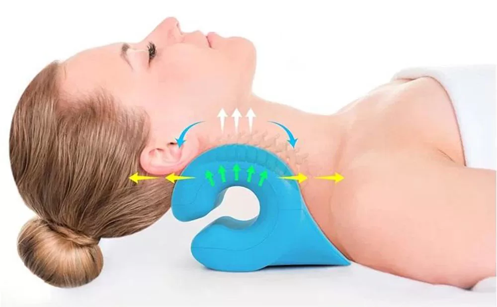 Which is better for neck pain, a polyurethane neck stretcher or a pillow Illustration 1