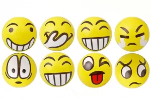 Emoji-Ball aus Polyurethan, der den neuen Trend anführt. Bild